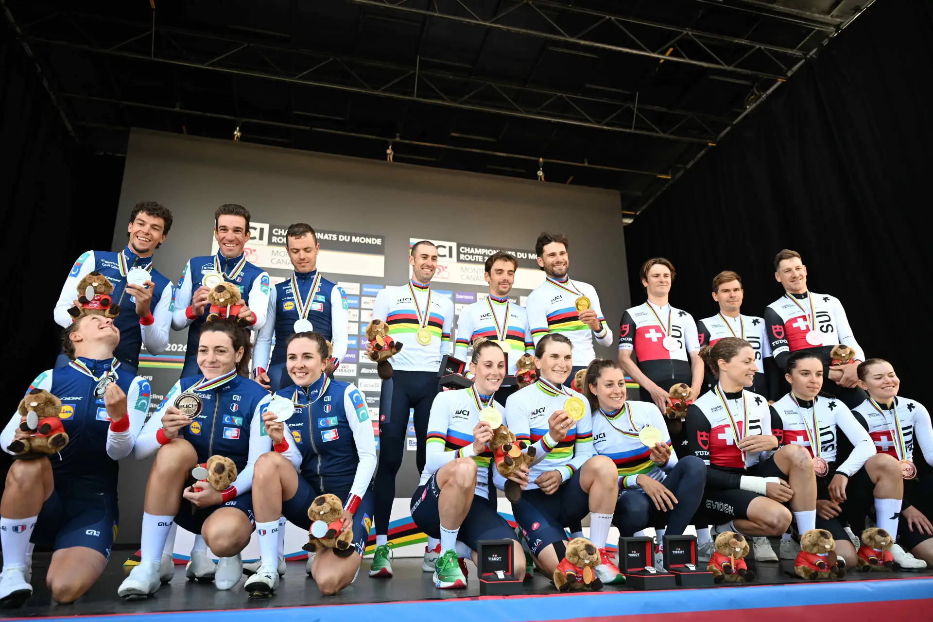 The Mixed Relay Podium at the 2026 World Championships