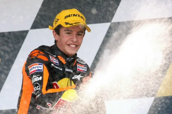 125cc marc marquez podium jerez 2009