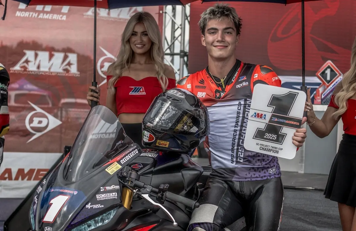 MotoAmerica: Di Mario di nuovo campione Twins Cup con Aprilia