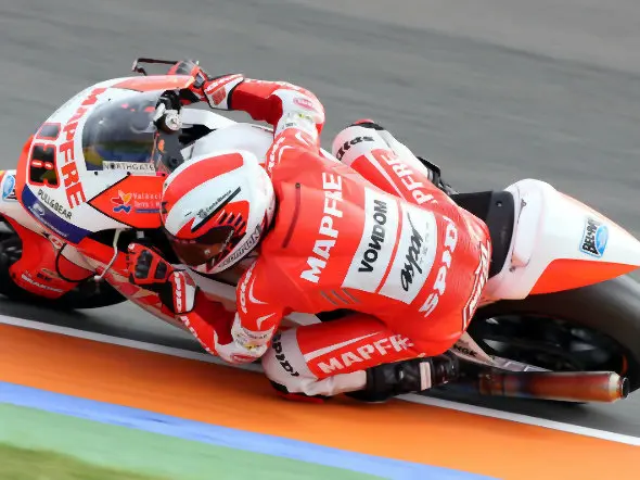aspar team moto2 test valencia 2014 2