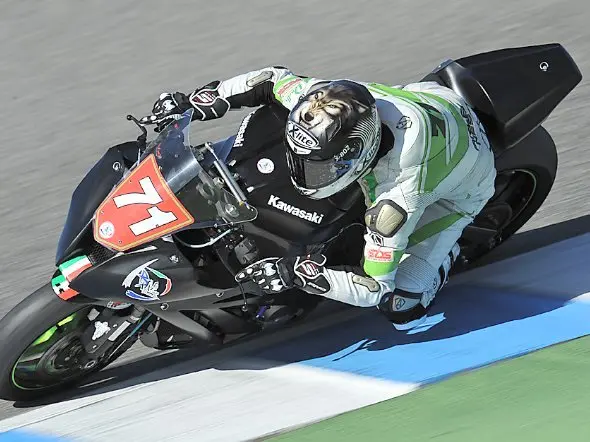 christoffer bergman bwg racing kawasaki jerez 2013