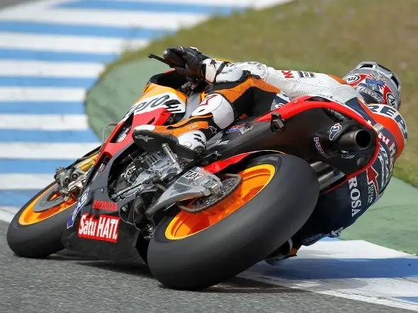 dani pedrosa end test jerez 2012