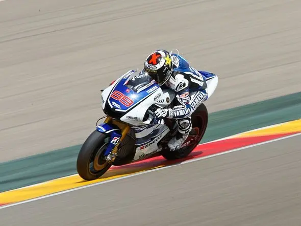 jorge lorenzo test aragon 20121