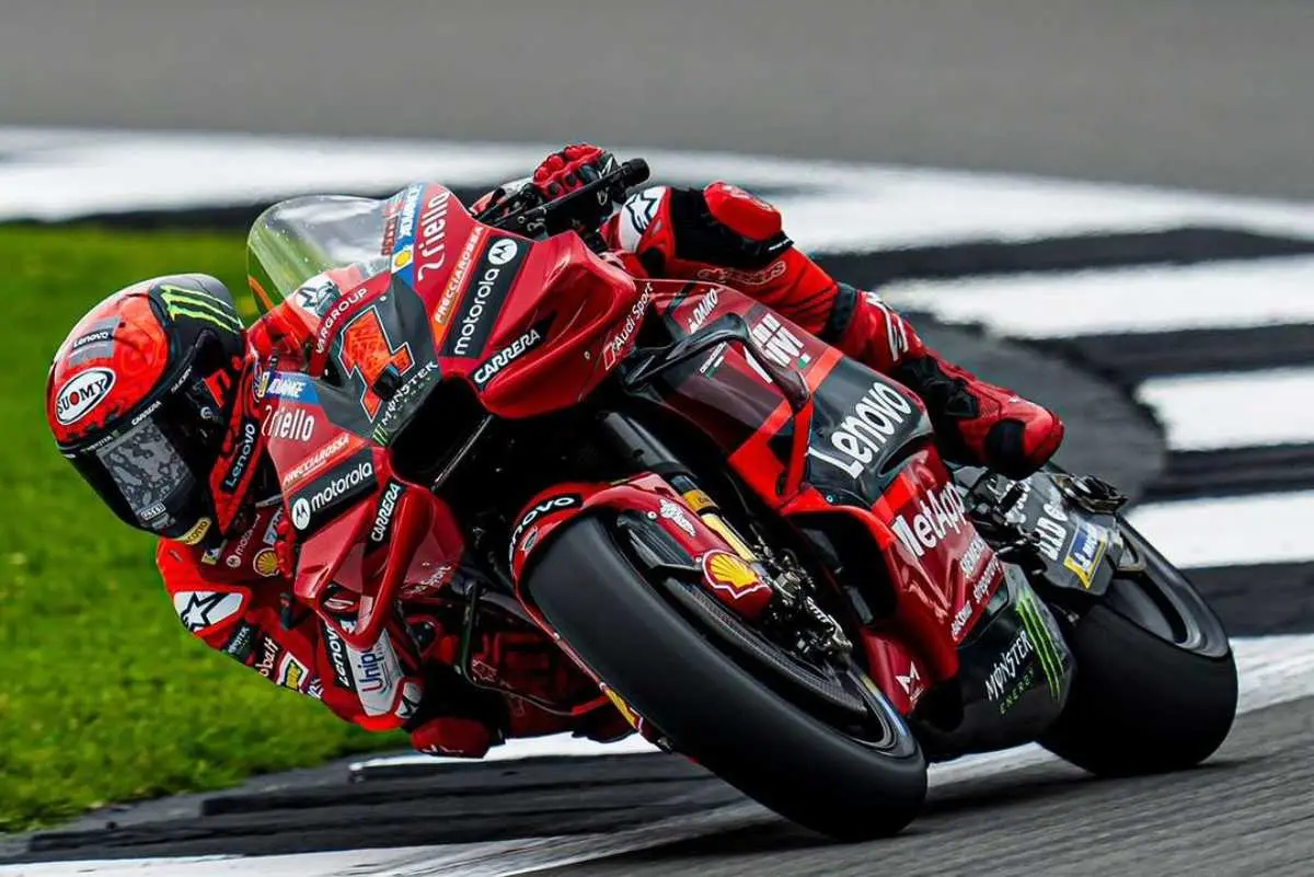 la ducati desmosedici di pecco bagnaia