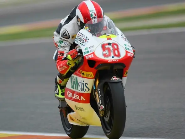 marco simoncelli 250cc valencia warm up