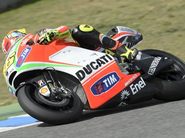valentino rossi end test jerez 2012 irta
