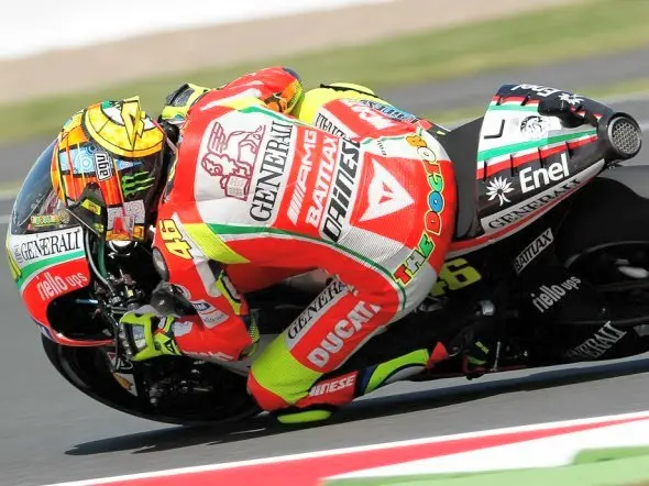 valentino rossi race silverstone 2012