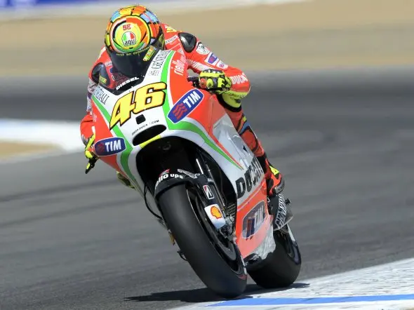valentino rossi saturday laguna seca 2012