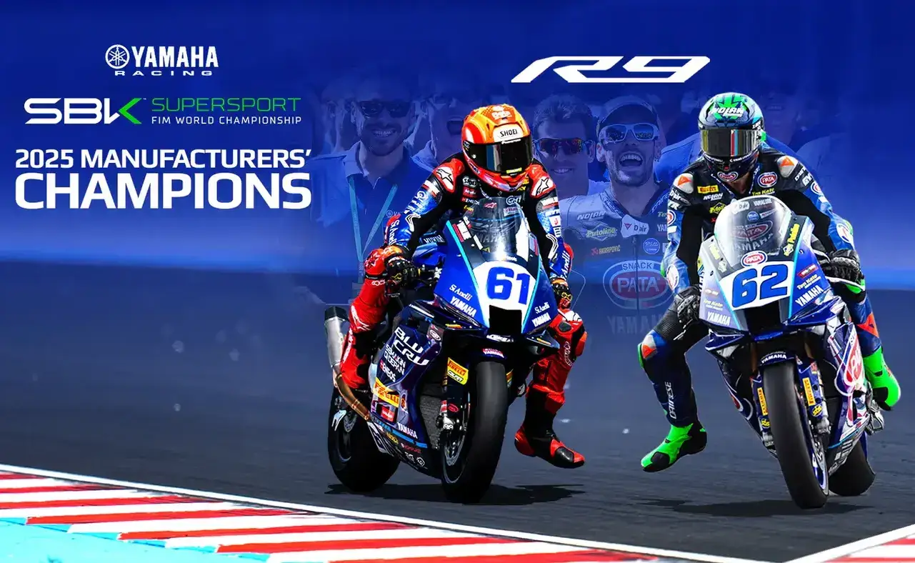 Supersport: Yamaha in festa, la nuova R9 porta l'11° iride costruttori