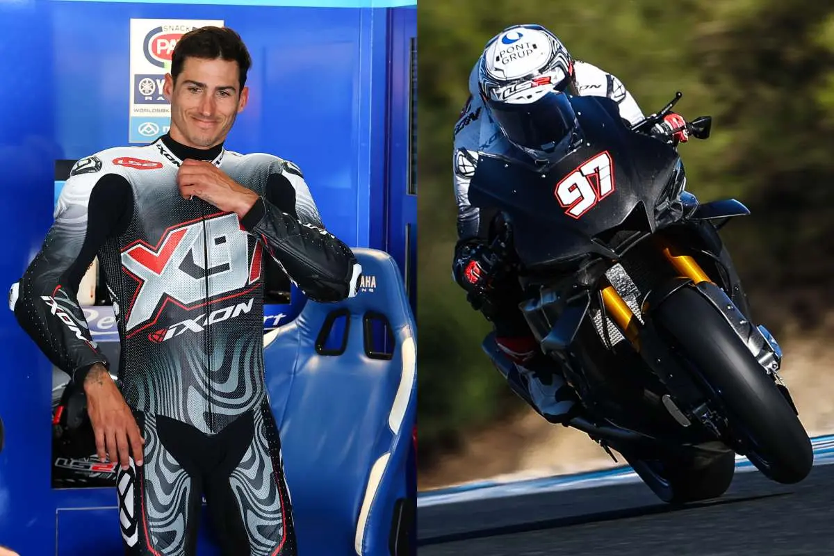 Xavi Vierge pilota Yamaha Superbike nel Jerez Test