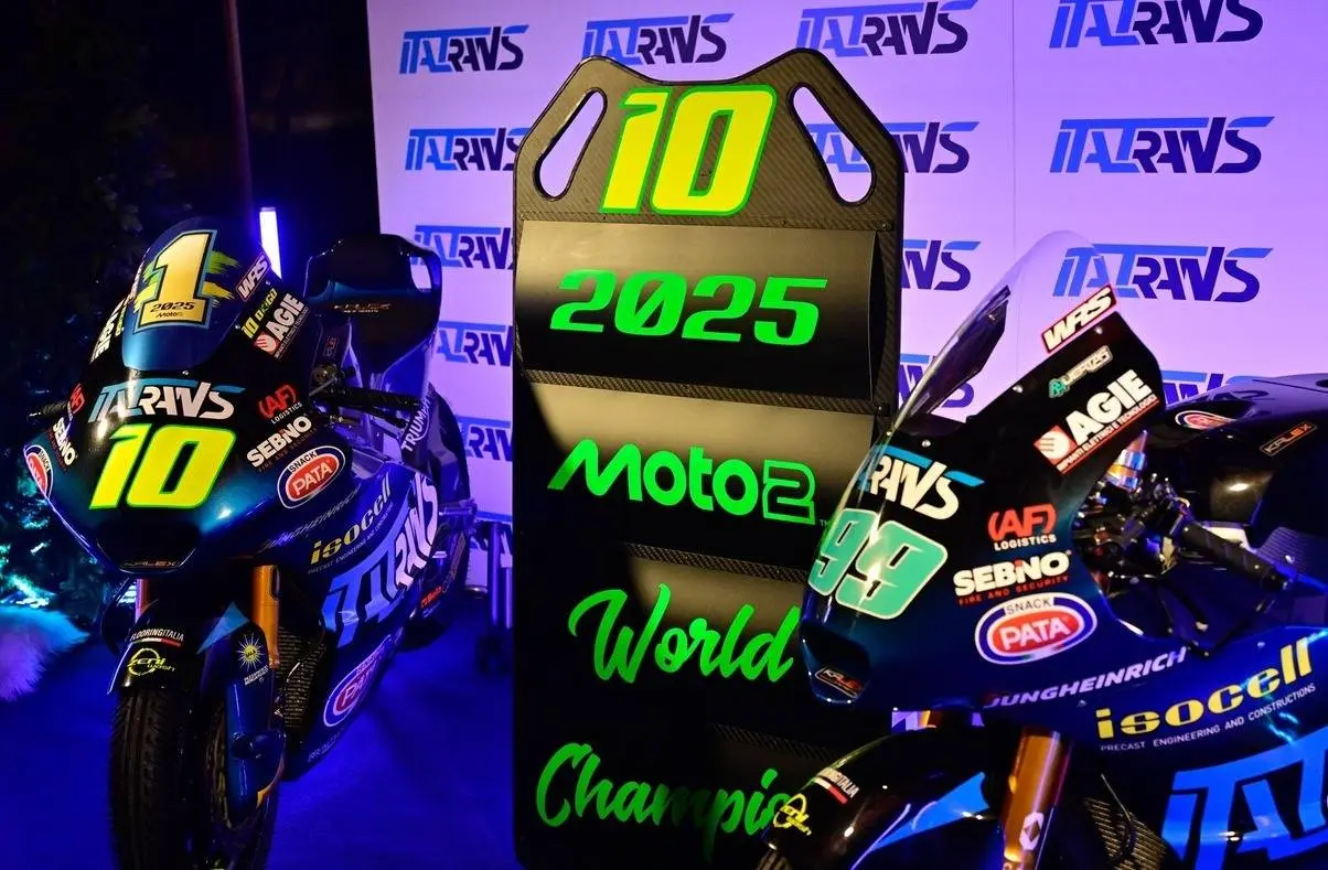 Italtrans in estasi: dopo Moreira campione Moto2, il sogno del bis iridato nel 2026