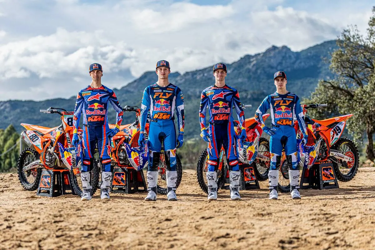 KTM on the attack in MXGP/MX2 2026: Adamo steps up to 450, Coenen and Laengenfelder lead the charge