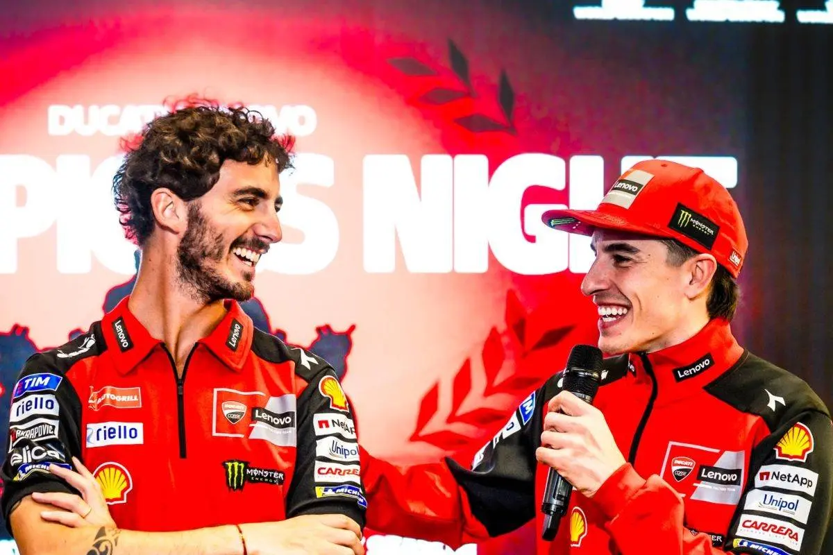 Pecco Bagnaia: "With Marquez in the garage, you have two options