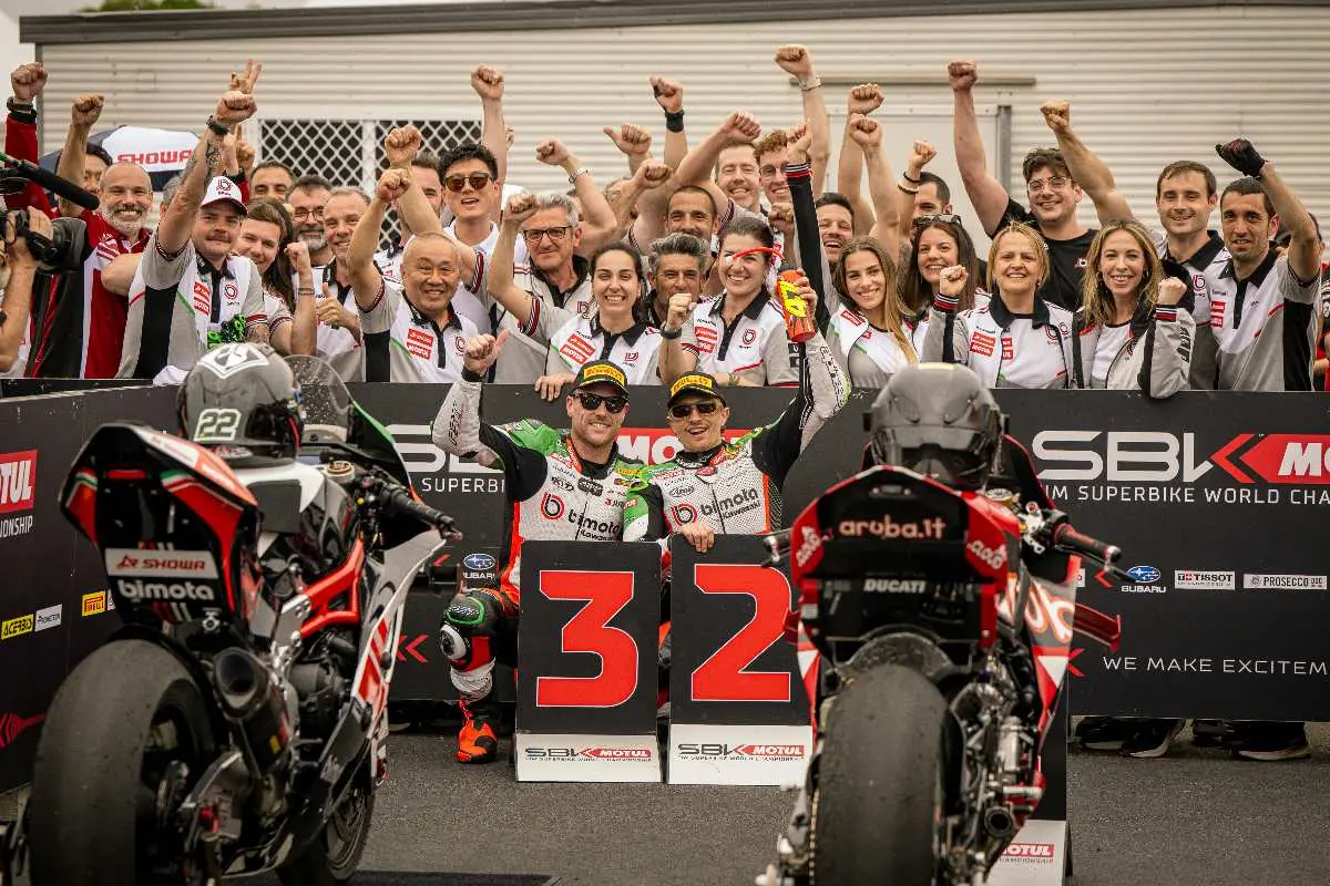 Axel Bassani e Alex Lowes piloti Bimota Superbike SBK a Phillip Island, Australia
