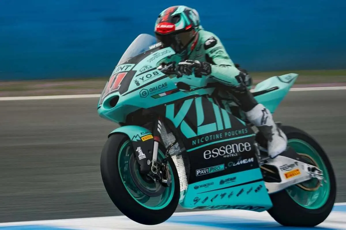 Records and sparks at the Moto2 Jerez tests: Alex Escrig flies, Vietti second on the Boscoscuro