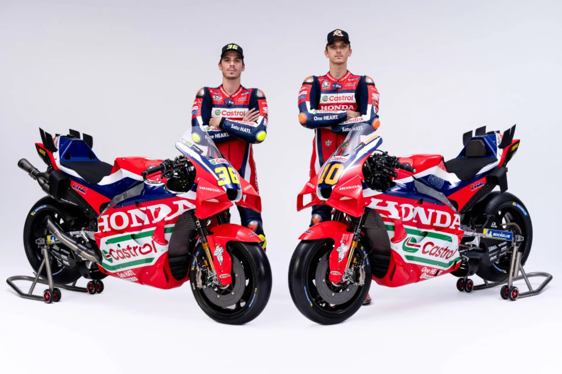 Honda HRC Castrol, here are the 2026 RC-Vs: a new challenge to win with Marini and Mir