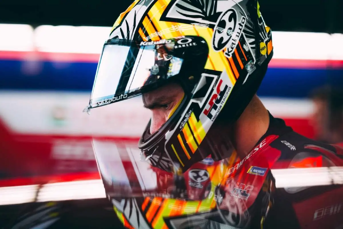 Joan Mir pilota Honda HRC MotoGP a Buriram, Thailandia