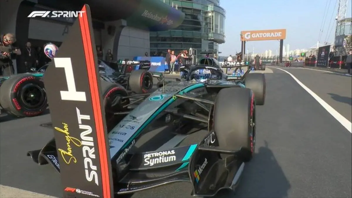 GP Cina: Russell parte forte con la Mercedes schiacciasassi, qualifica Sprint dominata