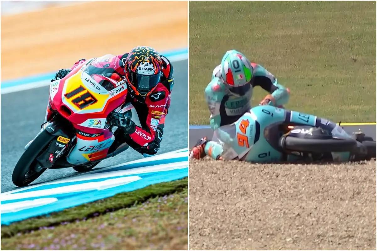 Scorching Moto3 at Le Mans: amid crashes and spectacular saves, Bertelle is in but Pini isn’t