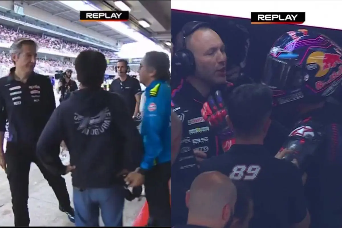 High tension at Aprilia: Rivola confronts Brivio, Martin shoves Bonora then regrets it