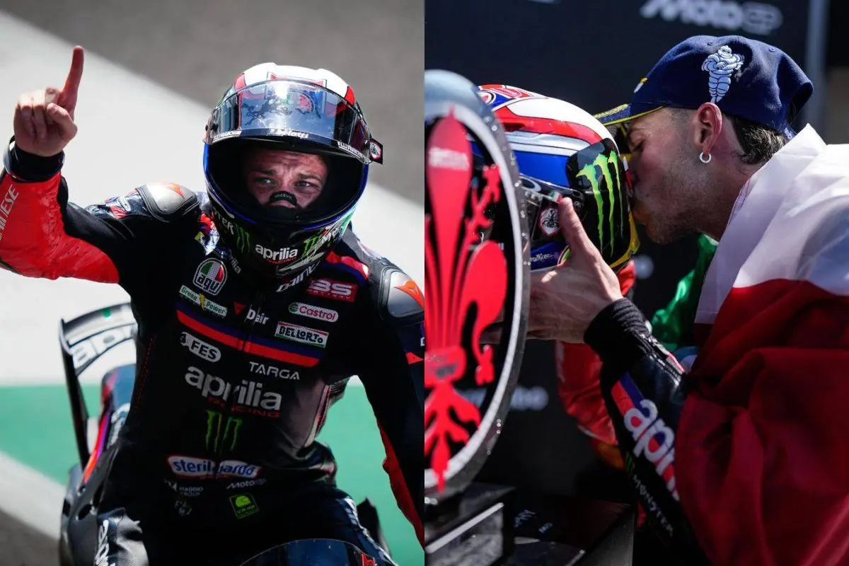 Bezzecchi, a historic victory at Mugello in honor of Zanardi. Martin: "I envy him