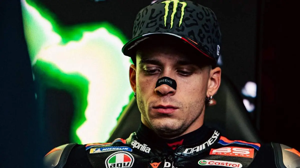 Aprilia alarm at Aragon, Bezzecchi is worried: 'I have to survive