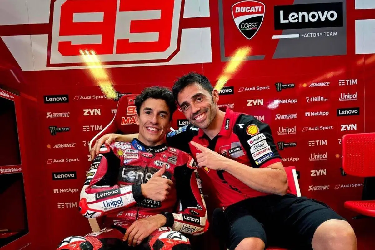 Michele Pirro e Marc Marquez
