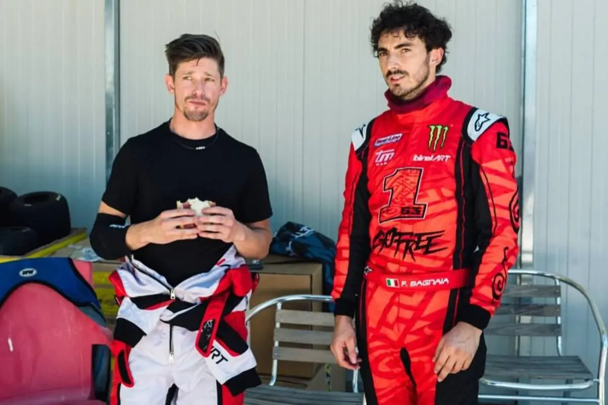 Pecco Bagnaia e Casey Stoner piloti MotoGP