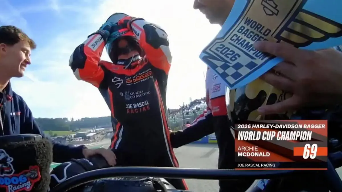 Archie McDonald campione del mondo Harley Davidson Bagger World Cup
