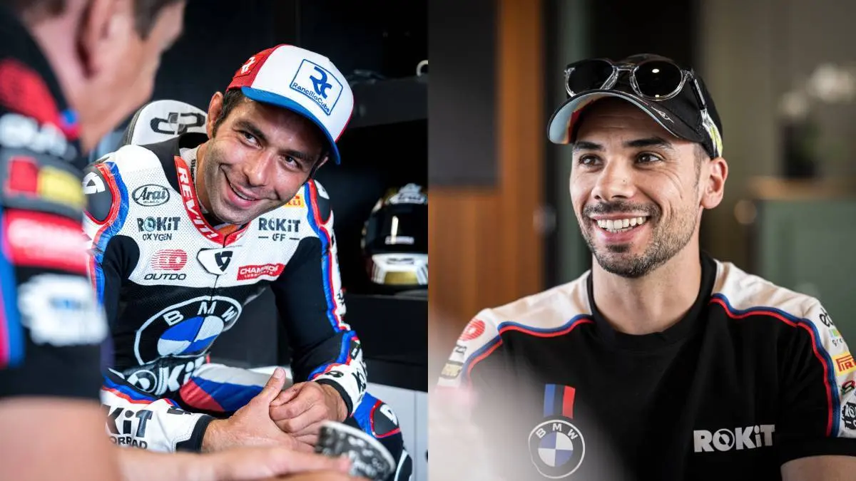Danilo Petrucci e Miguel Oliveira piloti BMW Superbike