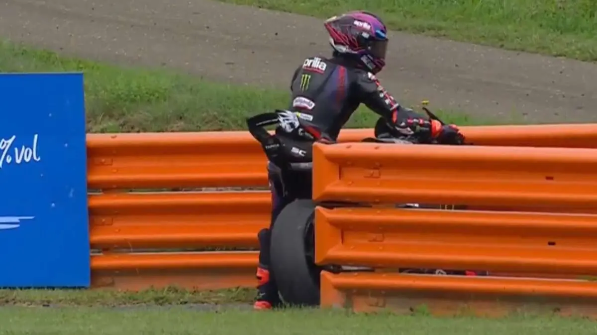 Jorge Martin pilota Aprilia MotoGP nelle FP1 in Austria