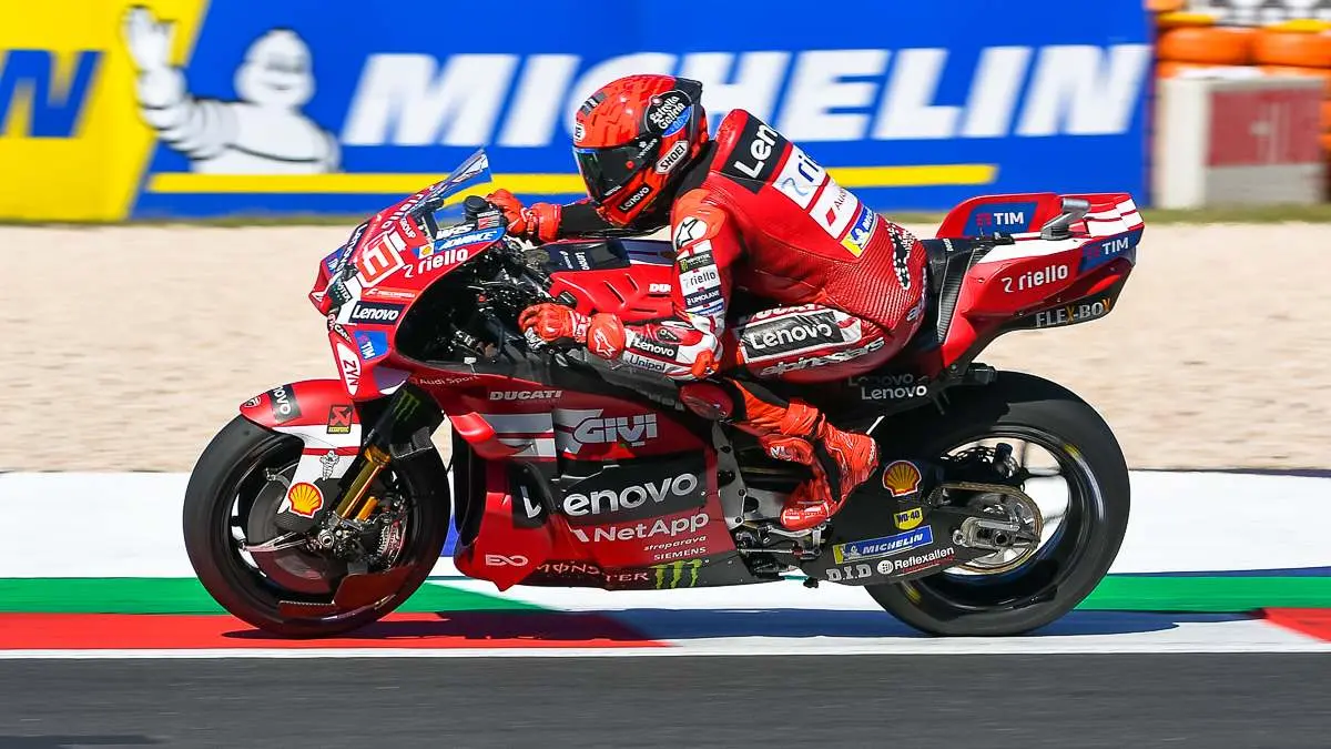 Marc Marquez guida la Ducati MotoGP a Misano