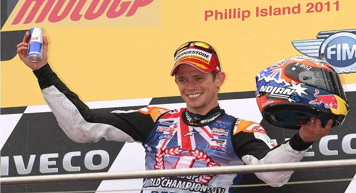 MotoGP: Casey Stoner festeggia il Mondiale nel 2011 a Phillip Island