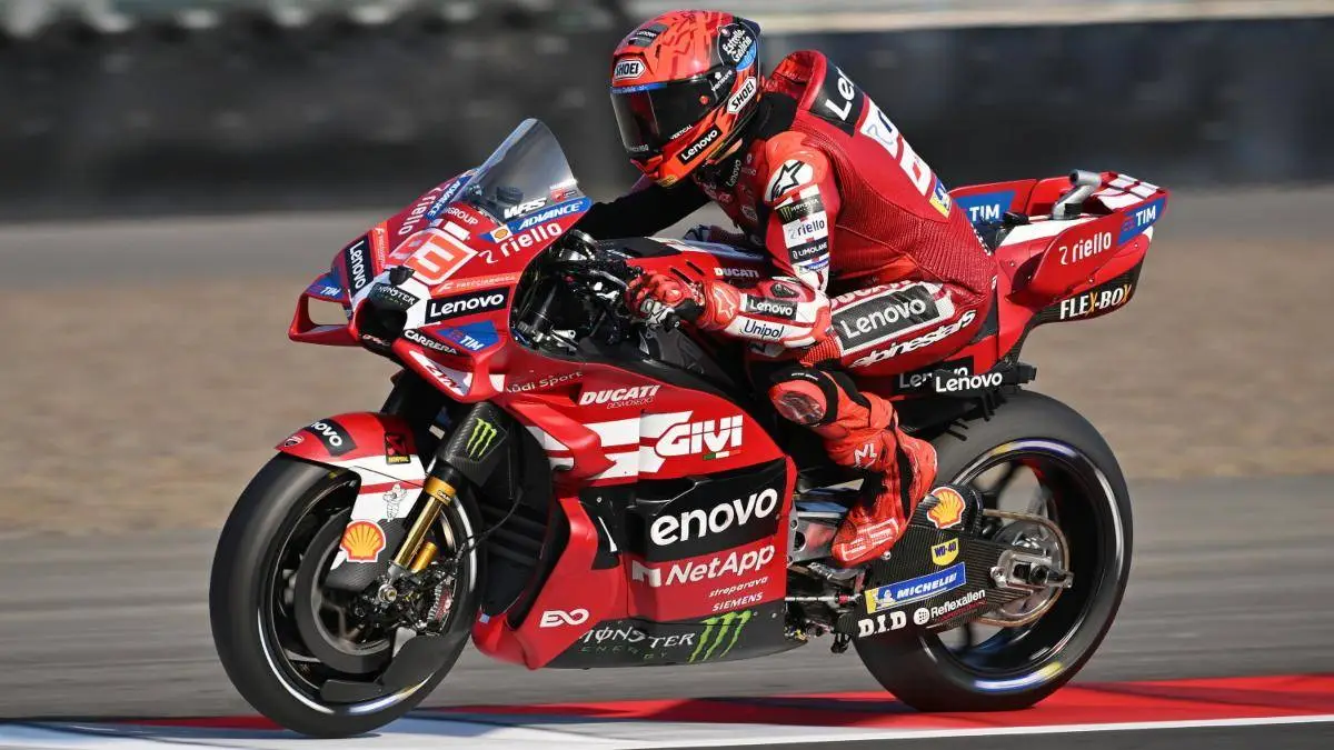 Marc Marquez guida la Ducati MotoGP a Mandalika