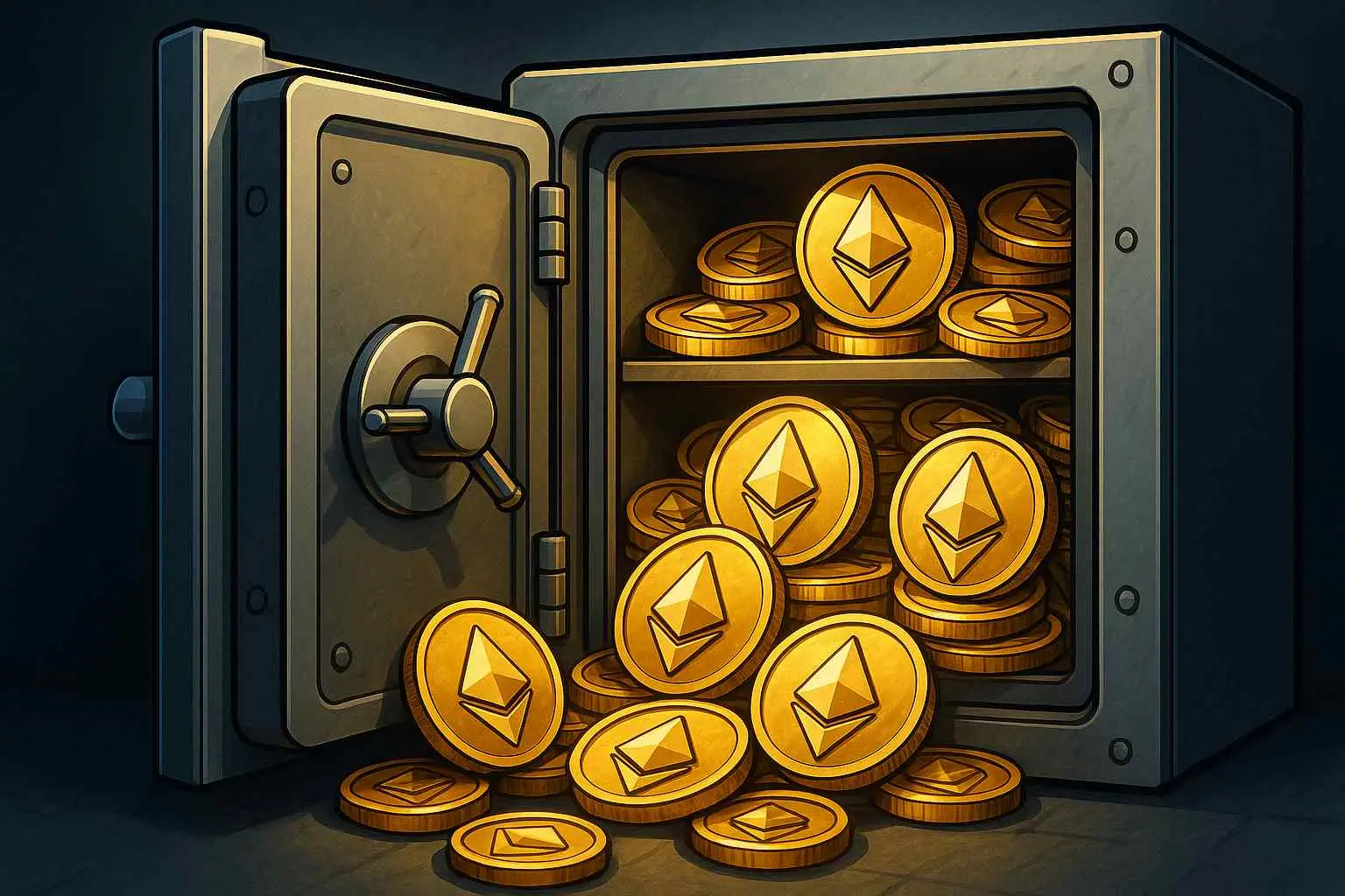 Ethereum-voorraad reserve