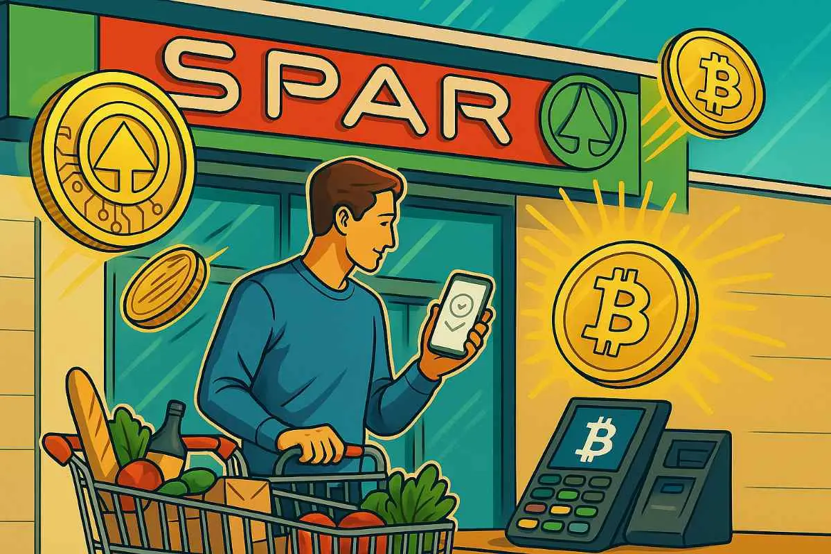 Spar Bitcoin stablecoin crypto betaling