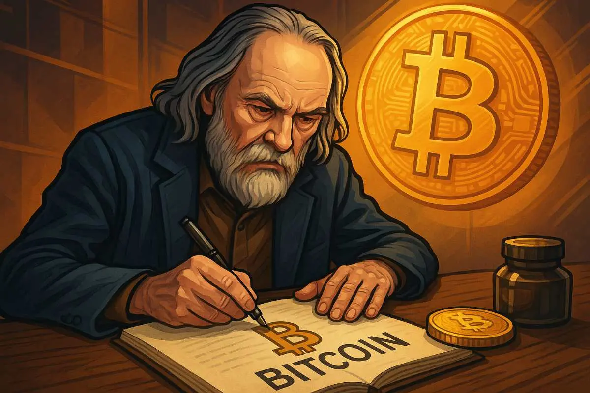 Krasznahorkai over Nobelprijswinnaar Bitcoin crypto