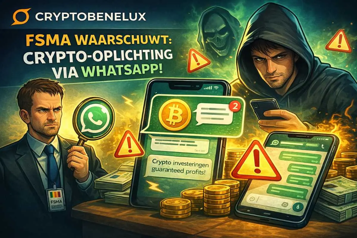 Crypto oplichting FSMA WhatsApp