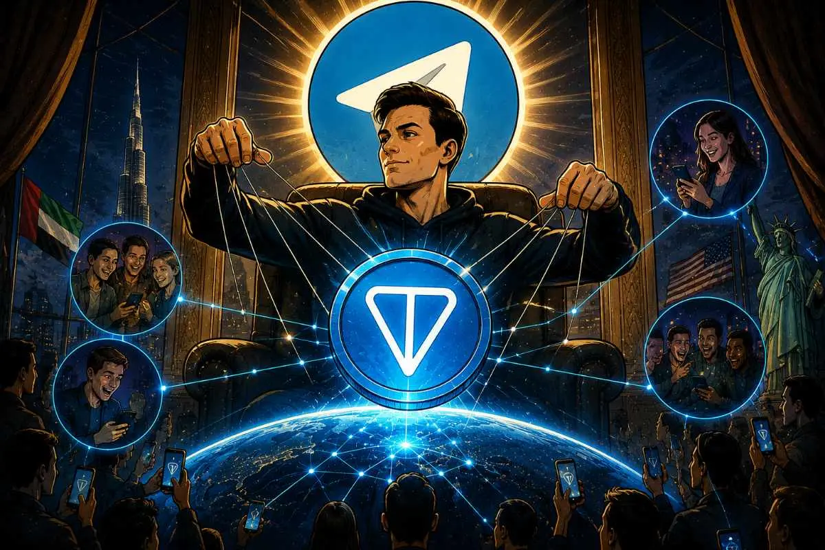 Telegram die de controle over TON heeft