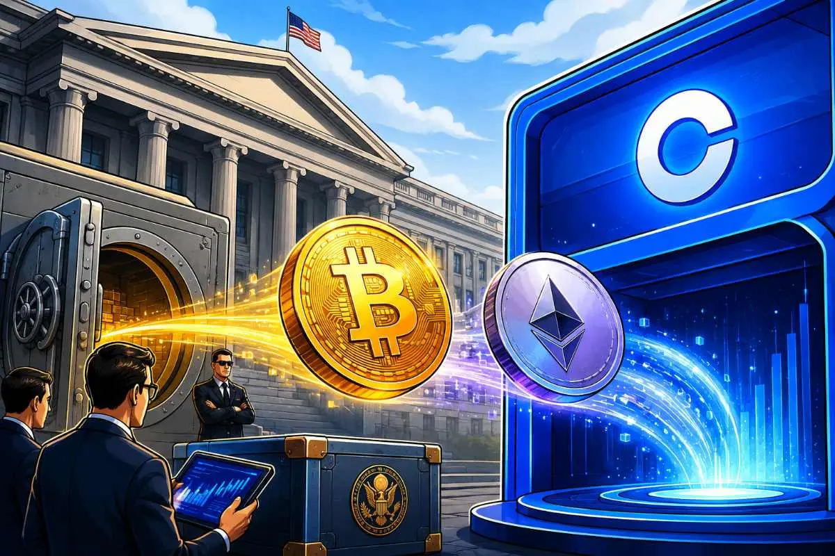 Amerikaanse overheid Coinbase