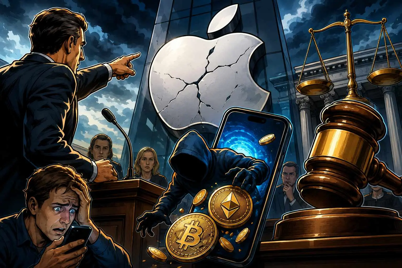 Apple Bitcoin rechtszaak scam crypto