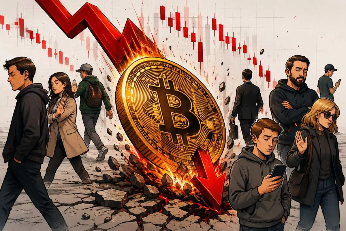 Bitcoin daalt te weinig vraag