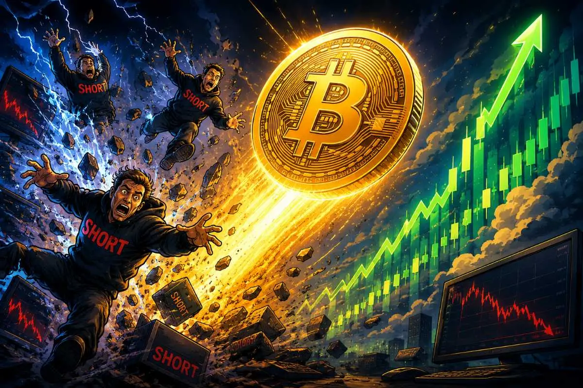 Bitcoin-shorters prijsstijging