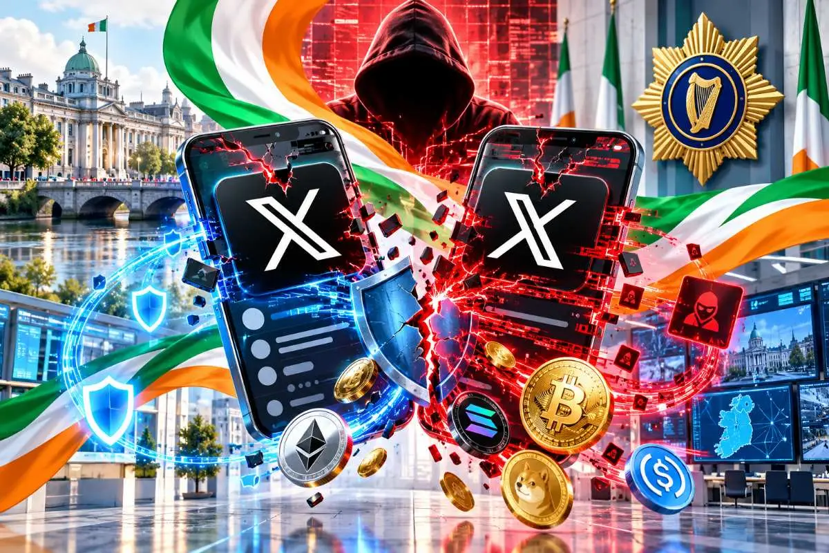 Gehackte X-accounts Ierland politie