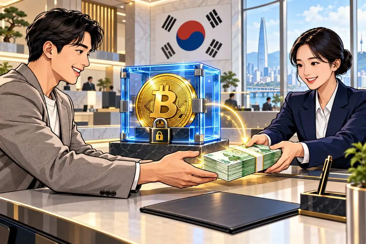 Zuid-Korea Bitcoin onderpand