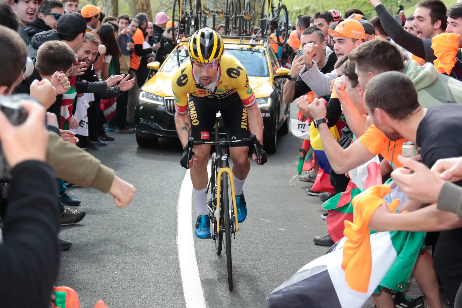 Primoz Roglic makes surprise return to racing at Tirreno-Adriatico alongside van Aert, Benoot and van Baarle