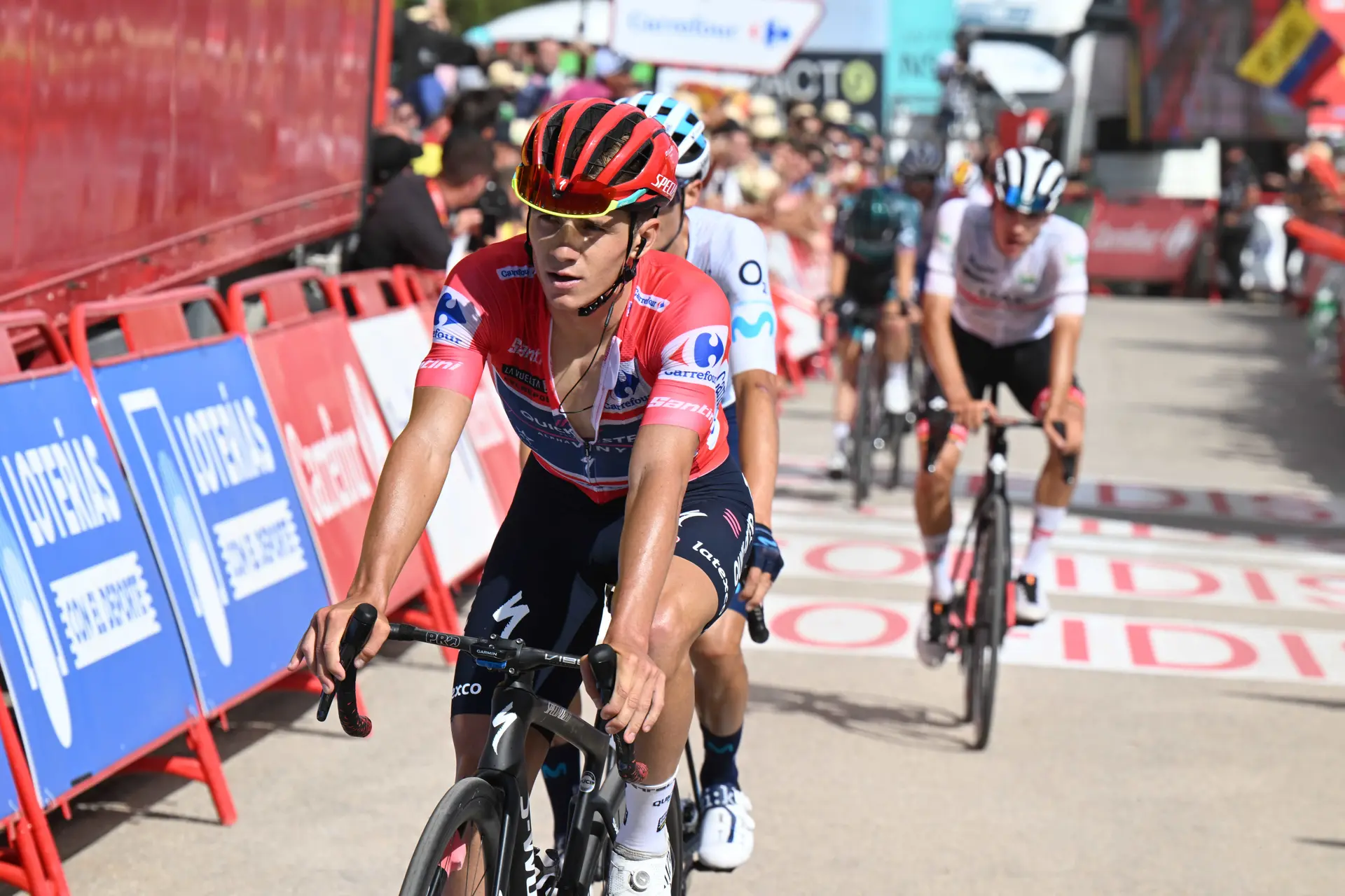 Evenepoel "satisfied with how things went" at Monasterio de Tentudía summit finish