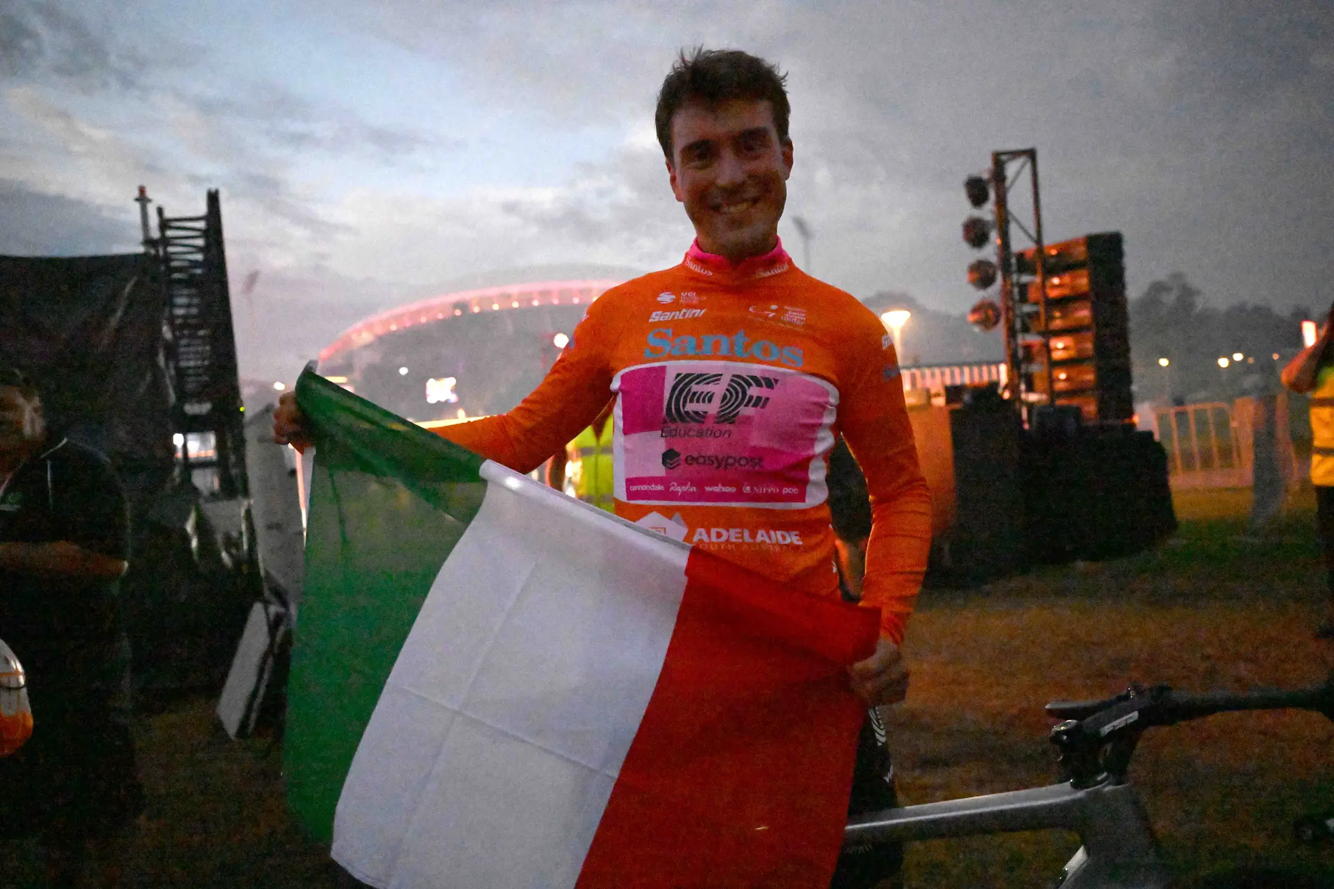 Alberto Bettiol wins rain-hit prologue at Tour Down Under