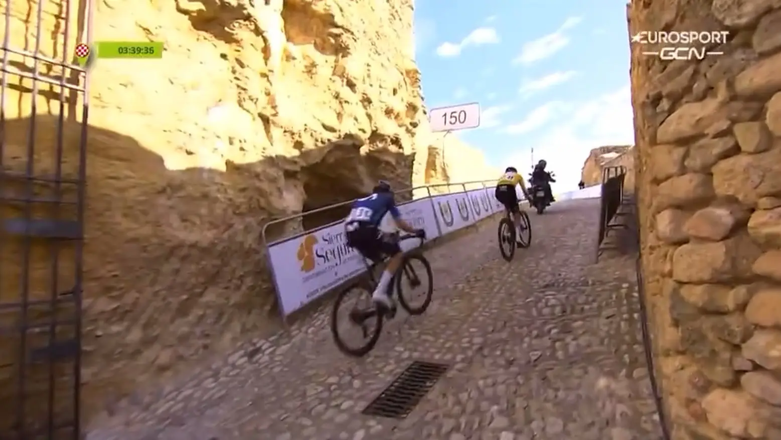 Video: Tadej Pogacar sprinting up 20% cobbled ramp earns him brutal win