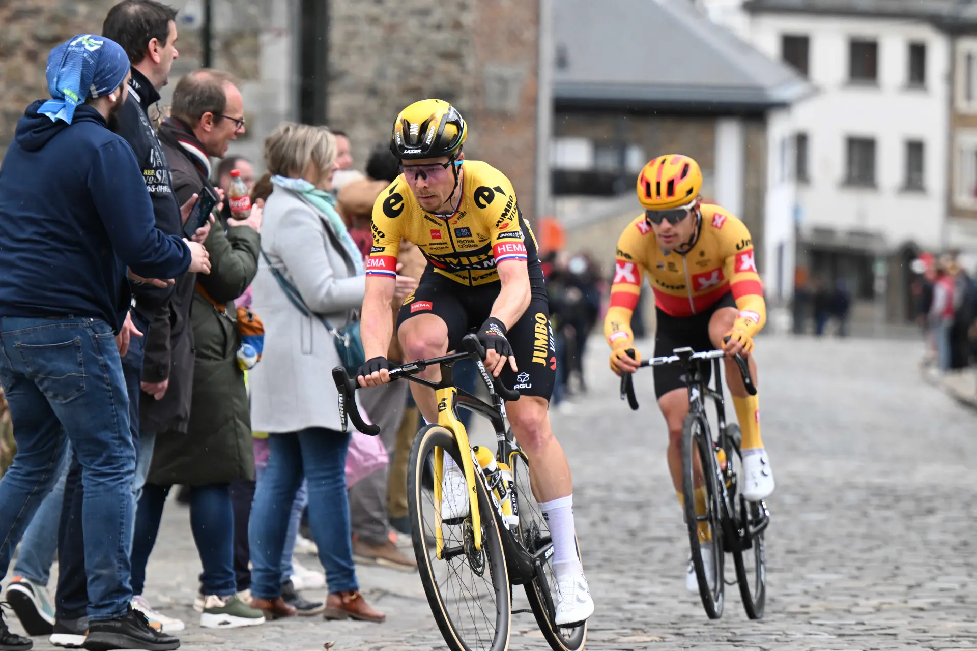 Jan Tratnik rides bike for the first time since his accident in early May